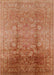 Mid-Century Modern Mango Orange Oriental Rug, urb3126