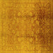 Square Oriental Yellow Industrial Rug, urb3126yw