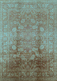 Oriental Light Blue Industrial Rug, urb3126lblu