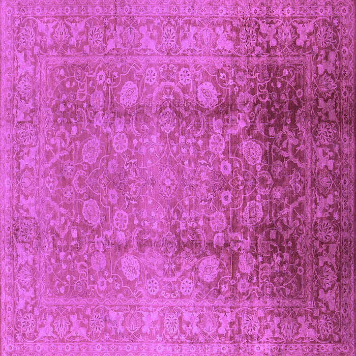 Square Oriental Purple Industrial Rug, urb3126pur