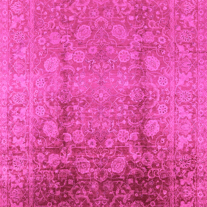 Machine Washable Oriental Pink Industrial Rug, wshurb3126pnk