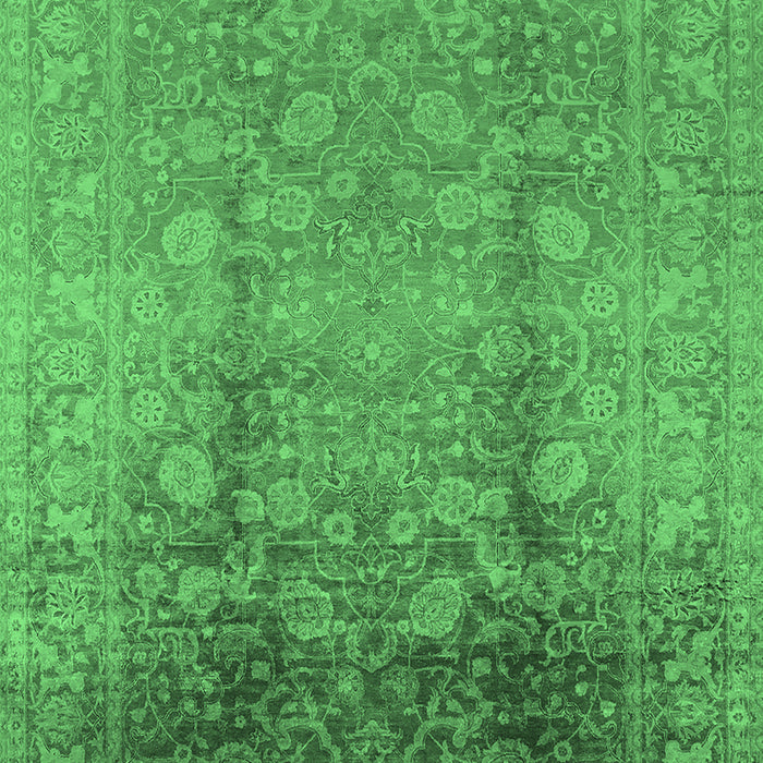 Oriental Emerald Green Industrial Rug, urb3126emgrn
