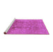 Sideview of Machine Washable Oriental Purple Industrial Area Rugs, wshurb3126pur