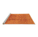 Sideview of Machine Washable Oriental Orange Industrial Area Rugs, wshurb3126org
