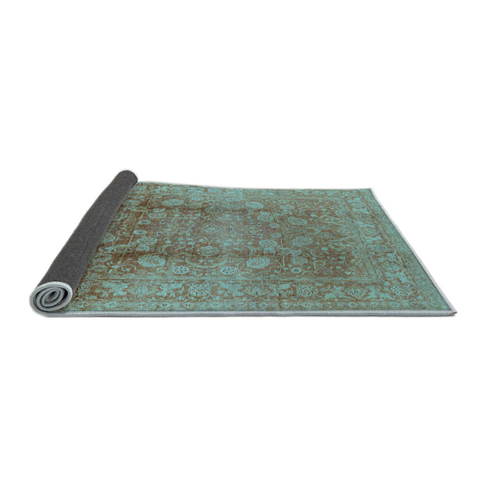 Sideview of Oriental Light Blue Industrial Rug, urb3126lblu