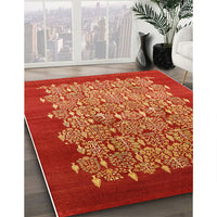 Mid-Century Modern Red Oriental Rug, urb3127