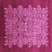 Square Oriental Purple Industrial Rug, urb3127pur