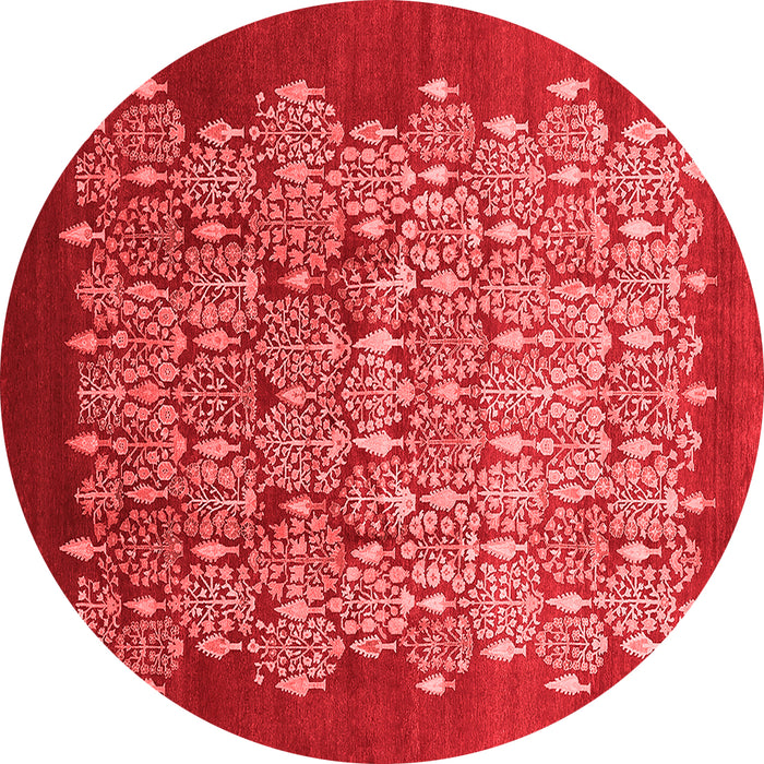 Machine Washable Oriental Red Industrial Rug, wshurb3127red