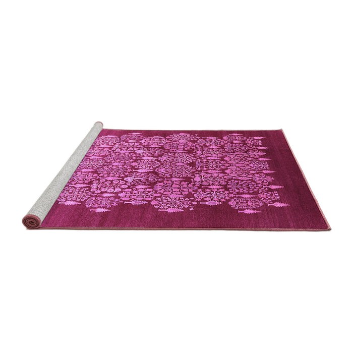 Sideview of Machine Washable Oriental Purple Industrial Area Rugs, wshurb3127pur