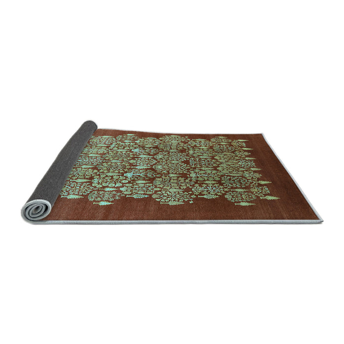 Sideview of Oriental Light Blue Industrial Rug, urb3127lblu