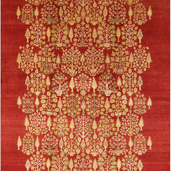 Mid-Century Modern Red Oriental Rug, urb3127