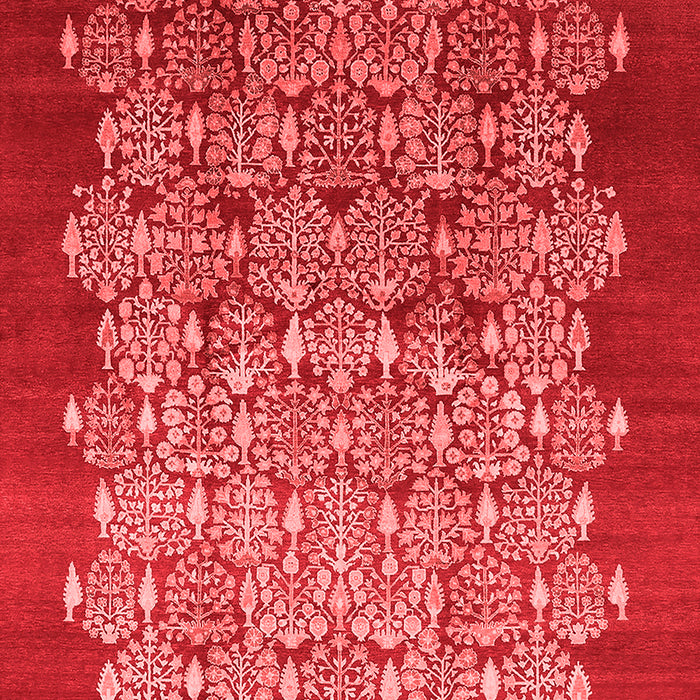 Machine Washable Oriental Red Industrial Rug, wshurb3127red