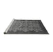 Sideview of Machine Washable Oriental Gray Industrial Rug, wshurb3127gry