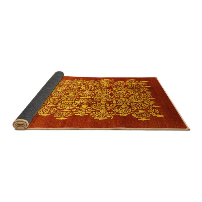 Sideview of Oriental Yellow Industrial Rug, urb3127yw