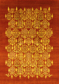 Oriental Yellow Industrial Rug, urb3127yw