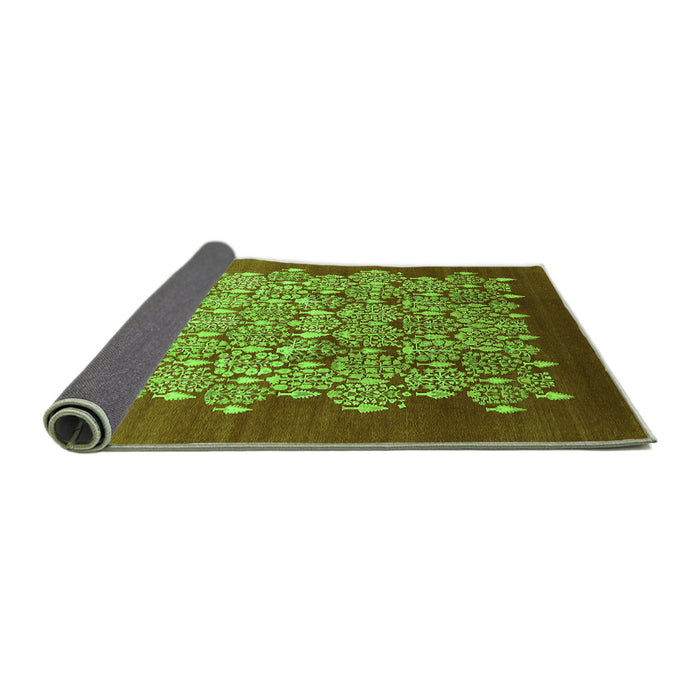 Sideview of Oriental Green Industrial Rug, urb3127grn