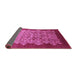 Sideview of Oriental Purple Industrial Rug, urb3127pur