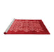 Industrial Red Washable Rugs