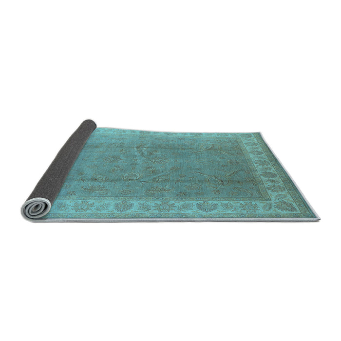 Sideview of Oriental Light Blue Industrial Rug, urb3128lblu