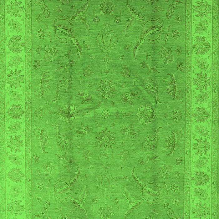 Machine Washable Oriental Green Industrial Area Rugs, wshurb3128grn