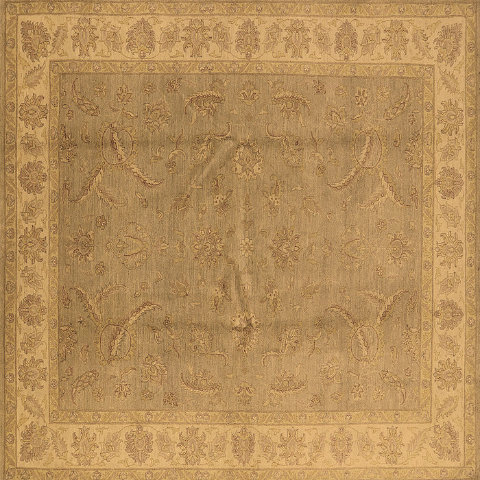 Square Oriental Brown Industrial Rug, urb3128brn