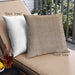 Front View of Mid-Century Modern Urban Square Camel Brown Throw Pillow, 18 inch by 18 inch, pwurb3128