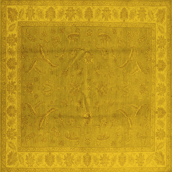 Square Oriental Yellow Industrial Rug, urb3128yw
