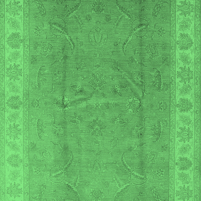 Machine Washable Oriental Emerald Green Industrial Area Rugs, wshurb3128emgrn