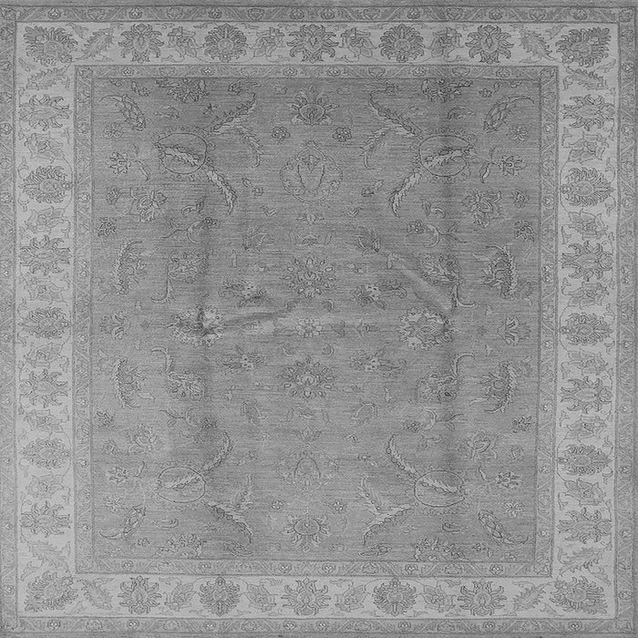 Square Machine Washable Oriental Gray Industrial Rug, wshurb3128gry