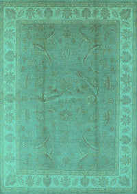 Oriental Turquoise Industrial Rug, urb3128turq