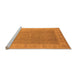 Sideview of Machine Washable Oriental Orange Industrial Area Rugs, wshurb3128org