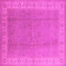 Square Oriental Pink Industrial Rug, urb3128pnk