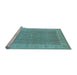 Sideview of Machine Washable Oriental Light Blue Industrial Rug, wshurb3128lblu