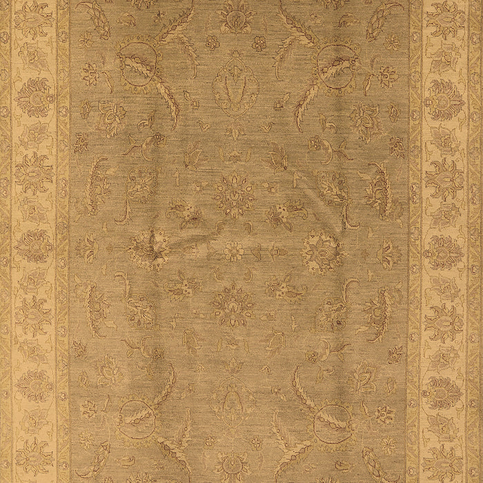 Machine Washable Oriental Brown Industrial Rug, wshurb3128brn