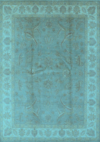 Oriental Light Blue Industrial Rug, urb3128lblu