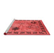 Industrial Red Washable Rugs