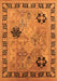 Machine Washable Oriental Orange Industrial Area Rugs, wshurb3129org