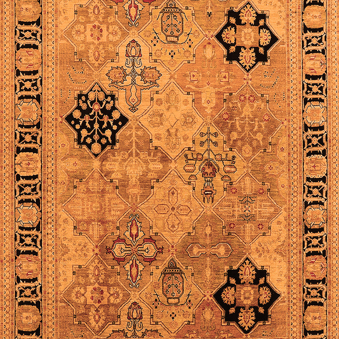 Machine Washable Oriental Orange Industrial Area Rugs, wshurb3129org