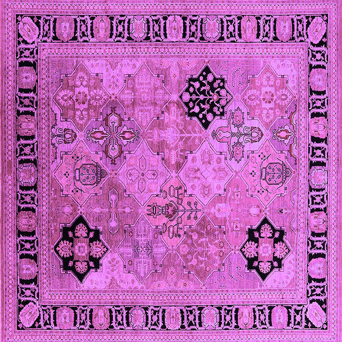 Square Oriental Purple Industrial Rug, urb3129pur
