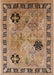 Mid-Century Modern Sandy Brown Oriental Rug, urb3129