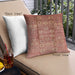 Front View of Mid-Century Modern Urban Square Coral Orange Throw Pillow, 18 inch by 18 inch, pwurb3130