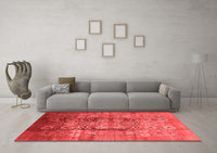 Machine Washable Oriental Red Industrial Rug, wshurb3130red