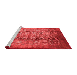Industrial Red Washable Rugs
