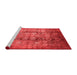 Industrial Red Washable Rugs