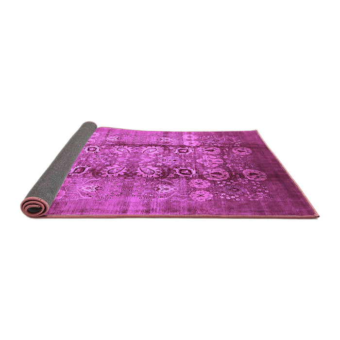Sideview of Oriental Purple Industrial Rug, urb3130pur