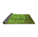 Sideview of Oriental Green Industrial Rug, urb3130grn