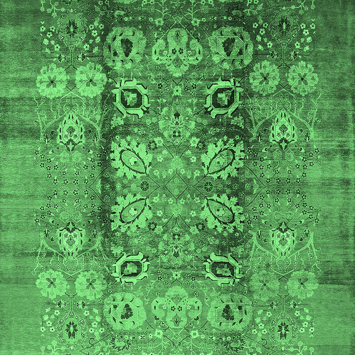 Oriental Emerald Green Industrial Rug, urb3130emgrn