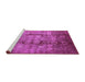 Sideview of Machine Washable Oriental Purple Industrial Area Rugs, wshurb3130pur