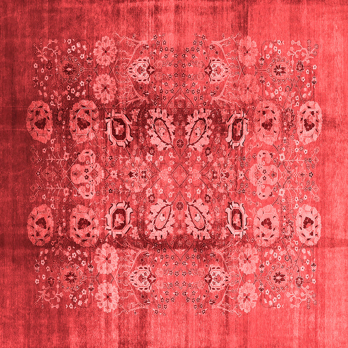 Machine Washable Oriental Red Industrial Rug, wshurb3130red