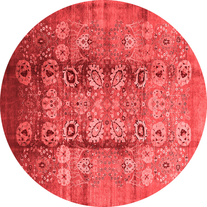 Machine Washable Oriental Red Industrial Rug, wshurb3130red